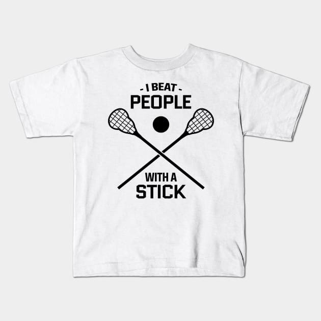 lacrosse Kids T-Shirt by Mandala Project